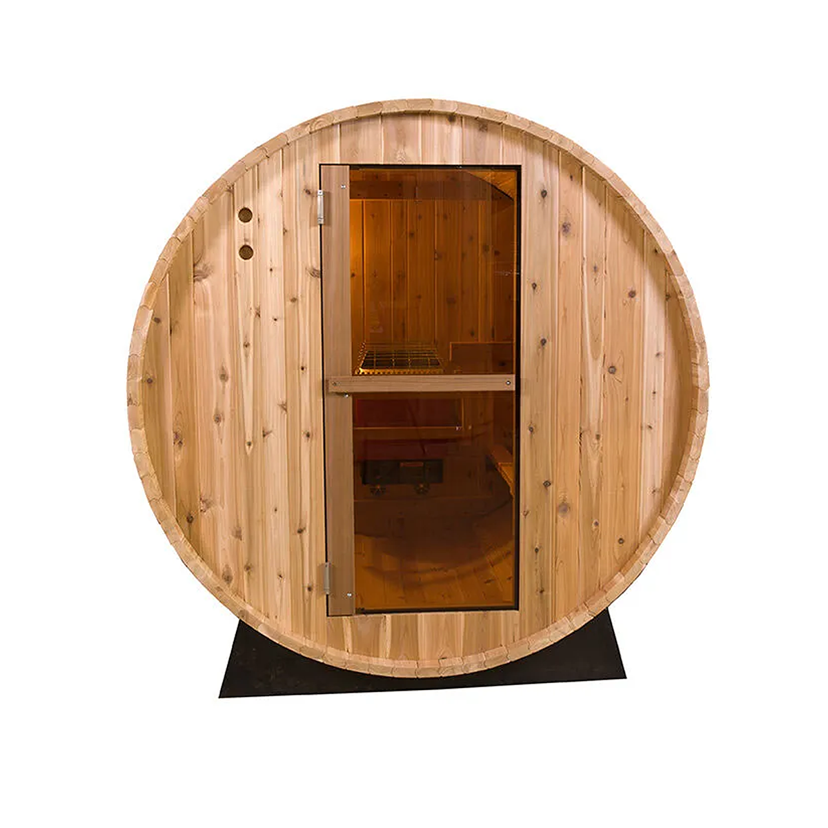 Rustic Barrel Sauna 6ft