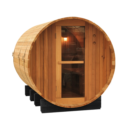 Rustic Barrel Sauna 4 ft