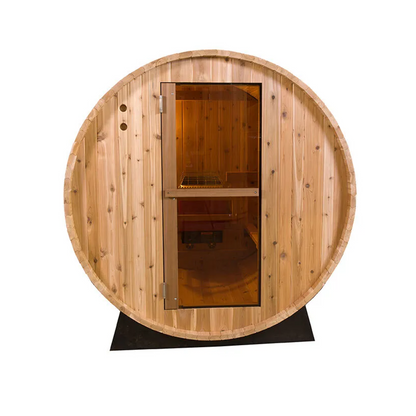 Rustic Barrel Sauna 8ft