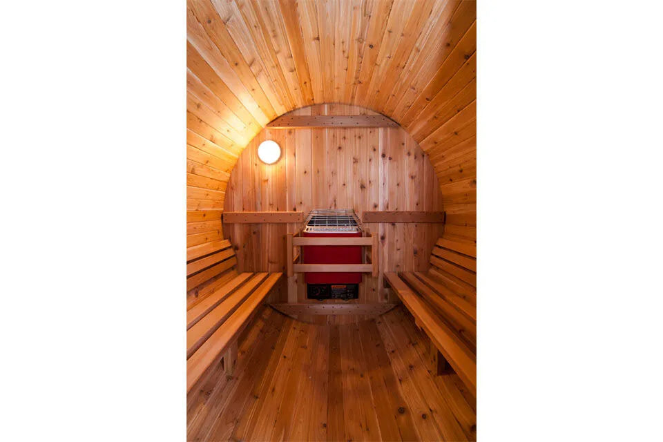 Rustic Barrel Sauna 7+1 ft